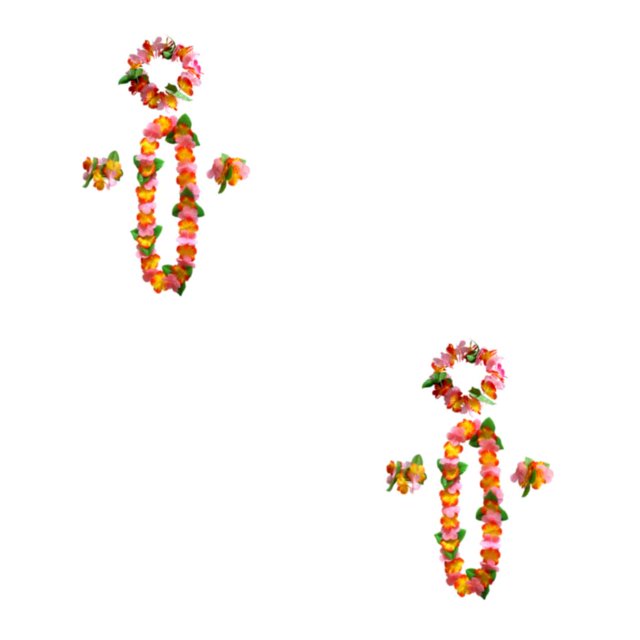 Wosthever 4 coronas de flores fáciles de limpiar: elegante para cualquier ocasión hawaiana Suministros para fiestas hawaianas color 10 color 10 2Conjunto