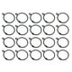 thumbnail image 1 of 20 piezas de anillos de cortina de metal con hebilla de ojal para decoración de cortinas del hogar, 1 of 6