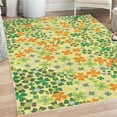 thumbnail image 1 of Flower Decorative Rug, Lilac Flowers Blossoms in Spring Romantic Meadow Happy Fun Countryside Print, Quality Carpet for Bedroom Dorm and Living Room, 6 Sizes, Yellow, by Ambesonne, 1 of 4
