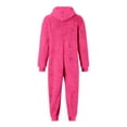 thumbnail image 6 of Adult Hooded Onesie Pajamas Non-Footed One Piece Sleepwear for Men Color: Hot Pink Size: S, 6 of 6