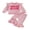 Pink Striped, variant on RUINIXCW Auntie's Bestie Toddler Baby Girl Spring Fall Winter Outfit Newborn Infant Girl Clothes Waffle Stripe Long Sleeve Sweatshirt Flare Pants Set