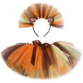 thumbnail image 3 of Falda de tul con tutú de león para niñas, para bailar, para bebés pequeños, disfraz de Halloween para niños, con diadema de melena, 3 of 5