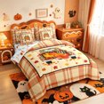thumbnail image 2 of Manfei Leopard Print Farm Car 7-Piece Twin Bedding,Autumn Maples Leaf Bedding Comforter Set,Halloween Reversible, 2 of 7