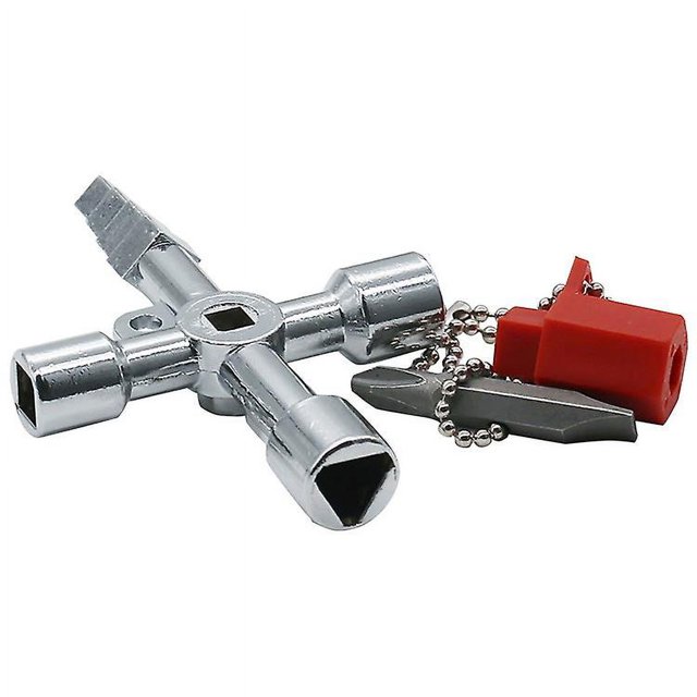 Universal Wrench Electric Cabinet Triangle Wrench Square Wrench for Train Electrical Cabinet Elevator Multifunctional Hand Tool