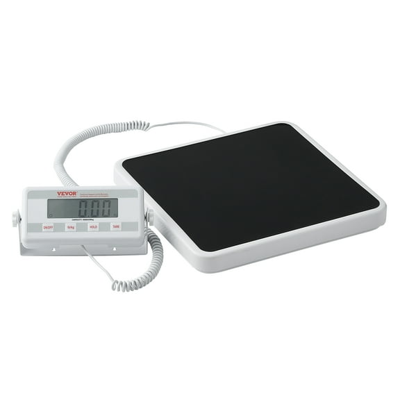 VEVOR Portable Medical Scale, Professional Digital Physician Scale for Weighing - with Anti-Slip Mat, 2 Units (kg/lb), Hold & Tare Function, 550LBS Capacity Physician Wight Scale