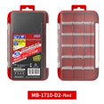 thumbnail image 1 of Caja de cebo de señuelos de anzuelo de pesca de 2 capas Caja de aparejos de pesca impermeable (Rojo), 1 of 4