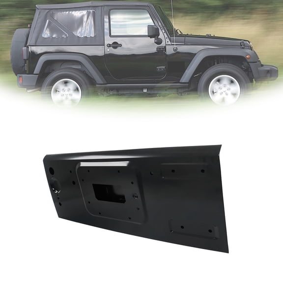New Rear Tailgate Shell Replacement Steel Fit For Jeep Wrangler 2007-2018 Black