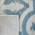thumbnail image 6 of SAFAVIEH Isabella Eliza Geometric Area Rug, Turquoise/Ivory, 6'7" x 6'7" Round, 6 of 10