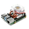 thumbnail image 2 of 52Pi Raspberry Pi 4 Fan, Raspberry Pi Low-Profile CPU Cooler with RGB Cooling Fan and Raspberry Pi Heatsink for Raspberry Pi 4 Model B & Raspberry Pi 3B+ & Raspberry Pi 3 Model, 2 of 7