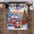 thumbnail image 4 of Santa is Coming Bernese Mountain Dog Merry Christmas Xmas Noel Truck Tree Quilt Bedding Set Berner Lover Gifts 1 Blanket Bed Cover 2 Pillowcases - 02023, 4 of 5