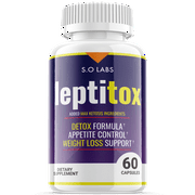 (1 Pack) Leptitox - Pills for Weight Loss - Energy Boosting Dietary Supplements for Weight Management and Metabolism - Advanced Ketogenic Ketones - 60 Capsules