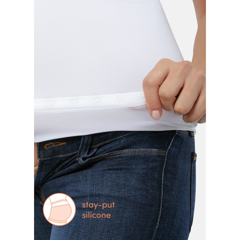 Set of 3 Maternity Pregnancy Adjustable Waist Jeans Trousers Band Belt  Extender Elastic 
