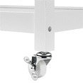 thumbnail image 5 of Yaheetech Kitchen Island Cart with Storage & Drawer on Wheels, White, 5 of 9