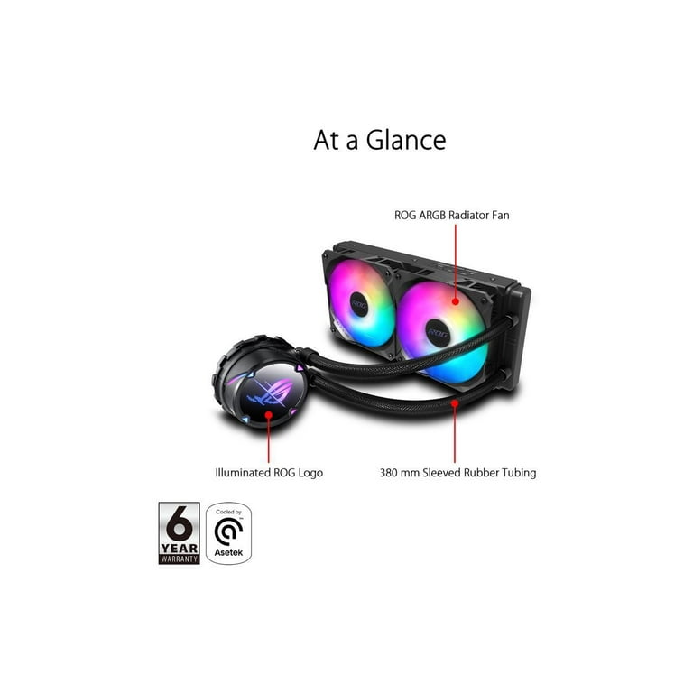 ASUS ROG Strix LC II 240 ARGB All-in-one AIO Liquid CPU Cooler