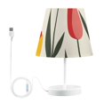 thumbnail image 2 of Cute Tulips LED Desk Lamp Table Lamp USB Bedside Nightstand Small Lamp for Bedroom Living Room Kids Room, 2 of 8
