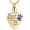 Gold-Blue, variant on Personalized Pet Paw Print Urn Necklace for Ashes Dog / Cat Charms Urn Pendant Cremation Jewelry Pet Memorial Customized Text Keepsake Pendant