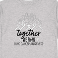 thumbnail image 4 of Inktastic Together, We Fight Lung Cancer Awareness Boys or Girls Long Sleeve Toddler T-Shirt, 4 of 5