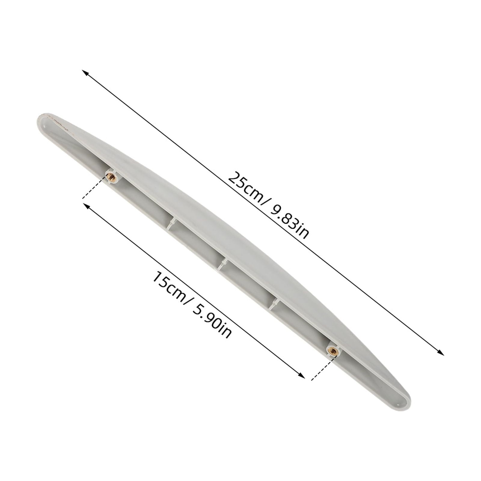 ELAYARD 1Set White Plastic Fridge Handle Replacement Durable Ergonomic Grip for Freezer and Refrigerator Doors