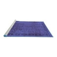 thumbnail image 2 of Ahgly Company Machine Washable Indoor Rectangle Persian Blue Bohemian Area Rugs, 6' x 9', 2 of 4