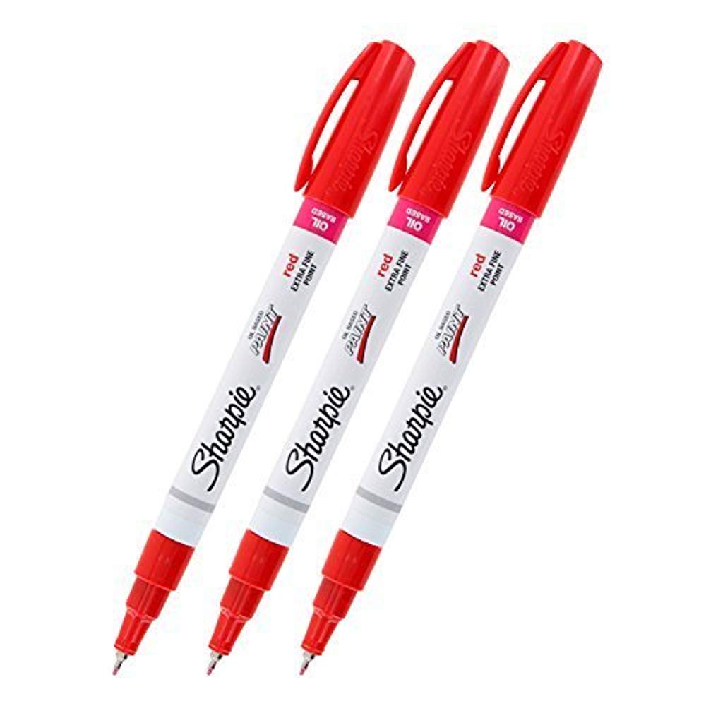 OilBased Paint Markers, Extra Fine Point, Red Ink, Pack of 3 Walmart