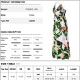 thumbnail image 2 of 2023 Vestidos largos informales de verano para mujer, vestidos de verano sin mangas hasta el suelo, vestido con cuello en V, blanco, XXL, 2 of 5