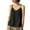 Black, variant on Womens Cotton Linen Camisole Cami, Solid Color Spaghetti Strap Vests Blouse Loose V-Neck Tank Tops Spandex Tank Tops for Women White L