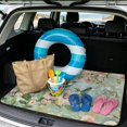 thumbnail image 2 of KEIAHUAN Vintage Hummingbird Floral Auto Cargo Mat 29" x 39", Waterproof Rear Trunk Liner Non Slip Universal Fit for Most Cars SUV, 2 of 5