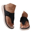 thumbnail image 2 of IUJSOY Flip Flops for Women Arch Support Thick Athletic Cushion Walking Sandals Rhinestone Slides, 2 of 8