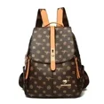 thumbnail image 3 of Mochilas de cuero suave para mujer, mochila de gran capacidad para mujer, mochila de viaje informal para mujer, mochila femenina para adolescentes, mochila para niñas, 3 of 5