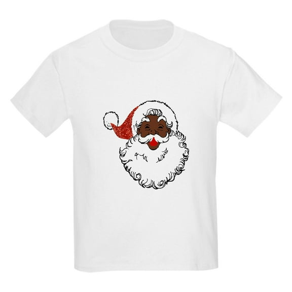 CafePress - Sequin African Santa Claus T Shirt - Light T-Shirt Kids XS-XL