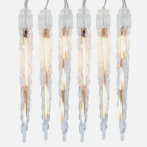 Kurt Adler 10-Light LED Warm White Icicle Light Set