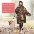 thumbnail image 4 of Cute Hedgehog and Mushroom Wearable Oversized Blanket,Wearable Blanket Hoodie for Adults,Cozy Hooded Blankets with Super Pockets,Super Warm Fuzzy Pullover for Women & Men, 4 of 6
