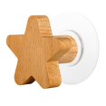 thumbnail image 4 of Gancho de madera para colgar en la pared, rústico, sencillo, con gancho para abrigos. Estrella, 4 of 9