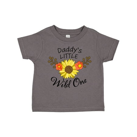 

Inktastic Daddy s Little Wild One with Sunflower Gift Toddler Boy or Toddler Girl T-Shirt