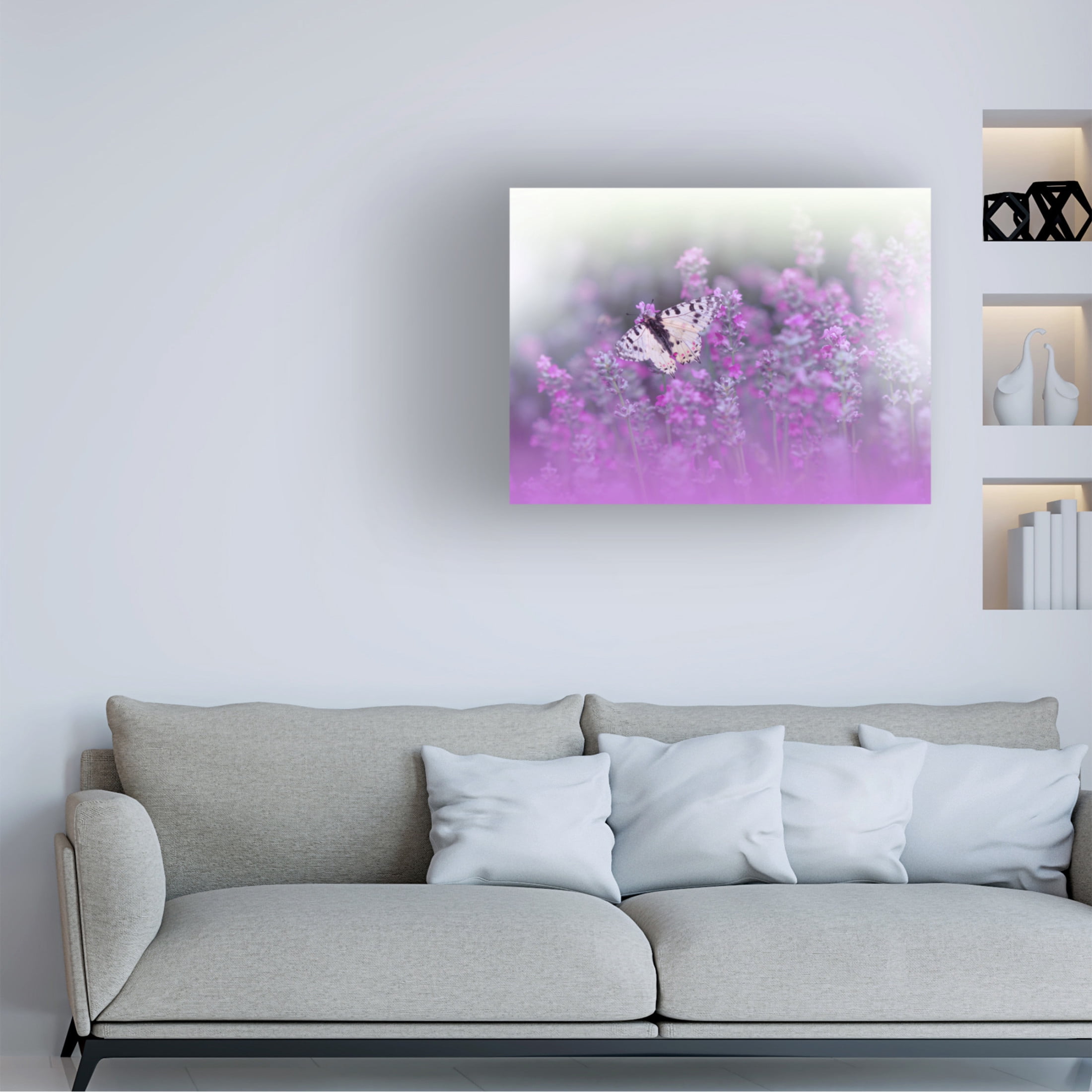 Canvas Wall Art - Juliana Nan 'Queen Of Flowers Ii' Wall Art for Living Room, Bedroom, or Office Décor by Trademark Fine Art - 19 x 14 Inches