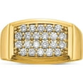 thumbnail image 4 of 10K Yellow Gold Lab Grown Diamond Si1/Si2, G H I, Men's Ring (Size 10) Made In India rm6793-100-1ylg, 4 of 5