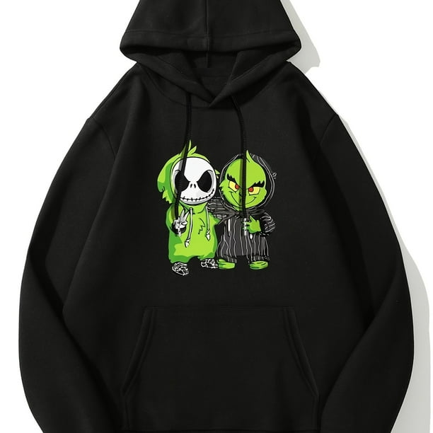 Sudadera Con Capucha De Felpa Con Cordon Con Estampado De Alien Para Hombre Bodega Aurrera en linea