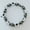 White, variant on Unisex Magnetic Hematite Stone Beaded Bracelet with Elastic Band Handmade Colorful Flat Beads