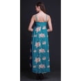 thumbnail image 4 of Bimba Floral Ladies Long Summer Sleeveless Tye Dye Print Casual Maxi Beach Dress-Large, 4 of 6