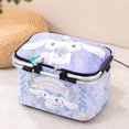 thumbnail image 3 of Bolsa de picnic con dibujos animados de Sanrio Kuromi Cinnamoroll, bolsa de hielo, bolsa de aislamiento para exteriores con melodía, bolsa de almacenamiento de hielo, bolsa de almuerzo con aislamiento, 3 of 5