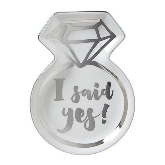 Christian Brands 10-04839-001 Shapped Trinket Tray - Wedding RingPack of 6