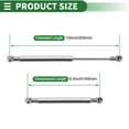 thumbnail image 6 of Unique Bargains 2 Pcs 20lb/90N/9kg 10inch/254mm Ball Joint Lift Support Struts Silver Tone, 6 of 8