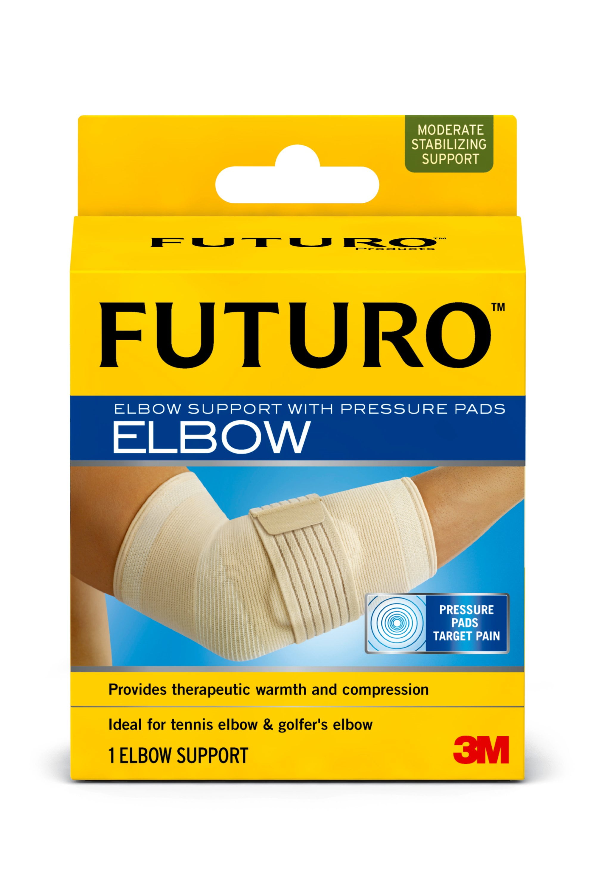 FUTURO Elbow Support with Pressure Pads, Medium