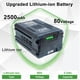 thumbnail image 2 of Batería DTK de 80 V, máx. 2500 mAh, para herramientas eléctricas Kobalt, 2 of 6