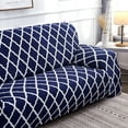thumbnail image 4 of Shanna Stretch Sofa Slipcover Non Slip Couch Covers for 1 2 3 4 Seater and Sectional Couch, Sofa Furniture Protector(3 Seater,Navy Geometry), 4 of 12