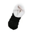 thumbnail image 2 of absanyy Women's Cozy Warm Fleece House Socks - Plush-Lined Non-Slip Fall Winter Lounge Floor Socks,Ideal for Home & Cold Weather, Black, 2 of 3