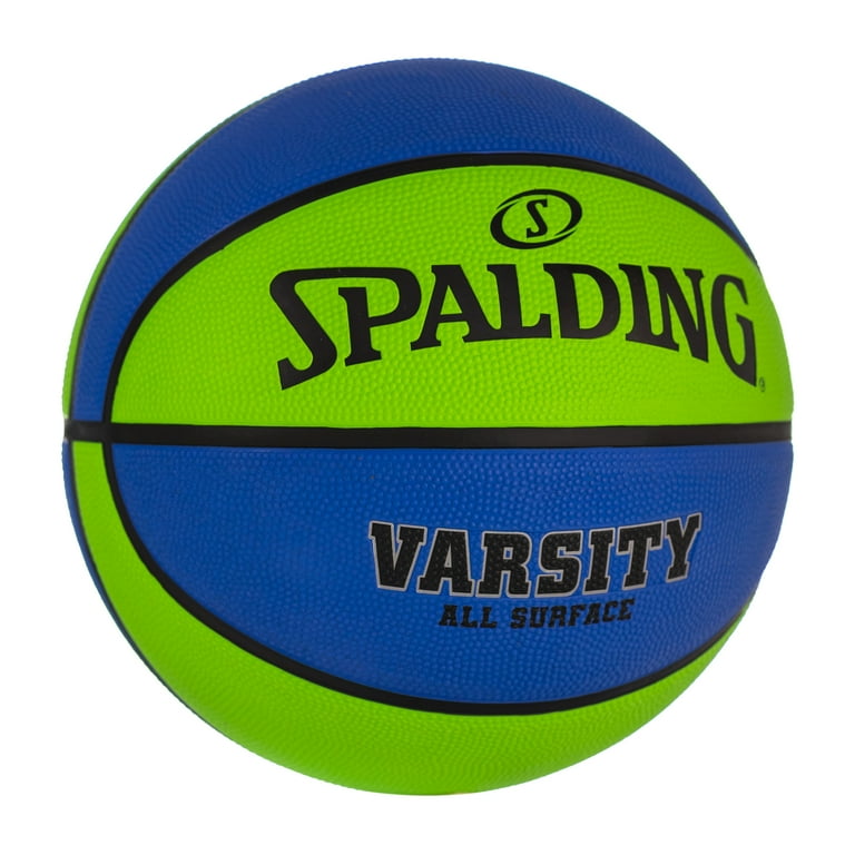 Spalding Varsity Blue/Green Outdoor Basketball 29.5