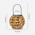 thumbnail image 5 of Solar Rattan Light,Woven Outdoor Solar Lantern with Handle,Waterproof LED Pendant Lamp,Lawn Terrace,Courtyard,Porch, 5 of 5