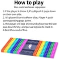 thumbnail image 4 of Big Jumbo Pop Its It Fidget Gigante Mega Push Bubble Popit Poppet Popper Figet Grande Enorme Rainbow Poppit Pop-It Popet Juego Tablero de ajedrez Sensory Figette para niños Adultos Adepaton WMCH-356, 4 of 7