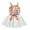White, variant on Odeerbi Girls Dress Baby Girls Clothes Toddler 2025 Fashion Cute Flowers Print Lcae Hollow Out Skirt Suspenders Top Suit White